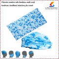 100% poliéster Bandana Promocional Mais Popular Popular Costume Bandana bandana multifunções headwear bandana